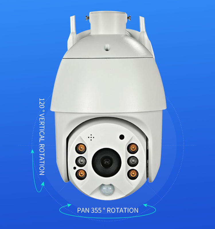 WiFi/4G Network Supply Mode Solar Flood Light With CCTV Camera For Outdoor Lighting