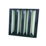 Glass Fiber V Cell Hepa Industrial Air Filter 99.99% Efficiency