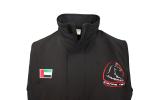 Thermal Black 413g Fleece Jacket Sleeveless With Embroidery