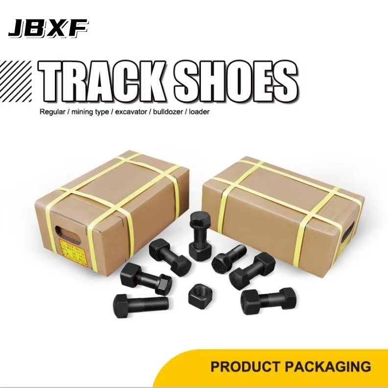12.9 Grade M18*56 M18*60 Excavator Track Shoe Bolts And Nuts For Excavator Undercarriage Parts