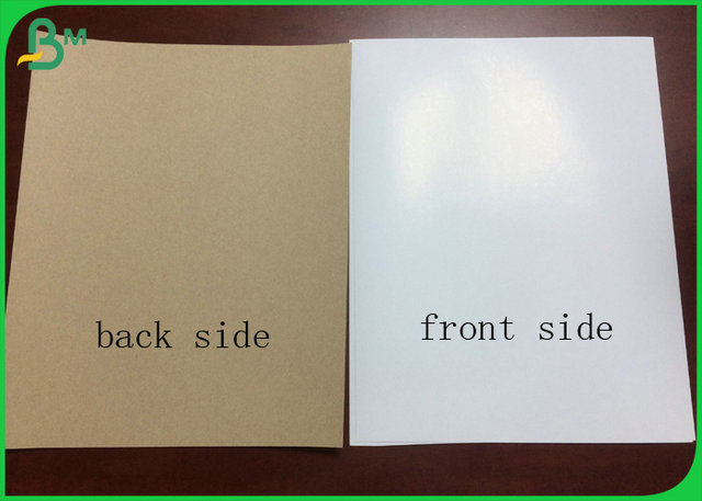 High tear strength  940 x 1280mm 400gsm Kraft Back Duplex Board For Beer Carton Making 