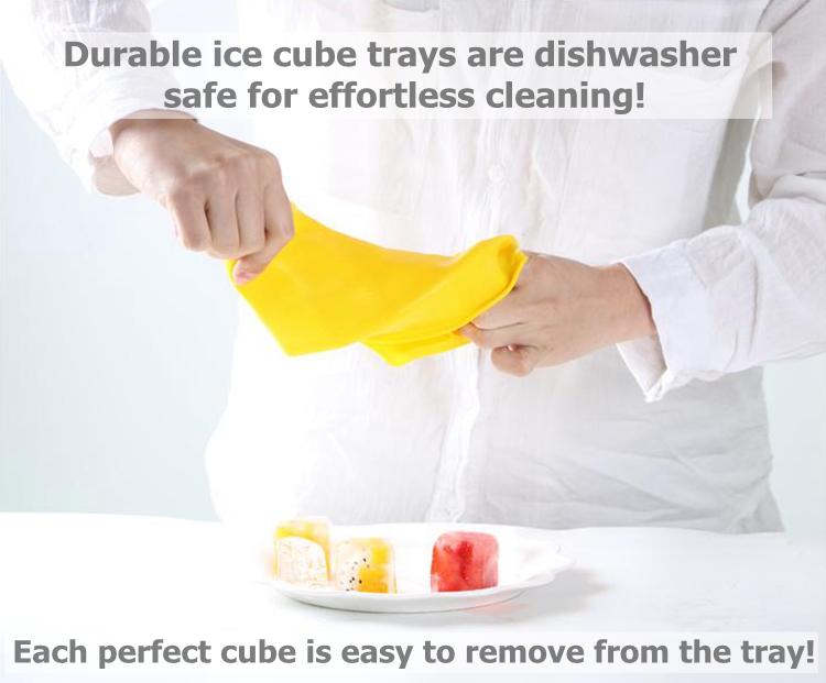 Large bpa free giant square whiskey chocolate rubber silicone ice cream maker ice cube tray shapes