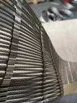 Stainless Steel 316 Hand Woven Rope Metal Fence Protective Mesh For Tiger/Lion