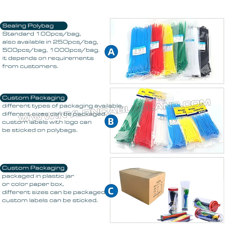 Releasable Zip Cable Tie Plastic Colorful 300mmx7.6, Ø10~82mm Adjustable Cable Strap Reusable Cable Tie Strap (50lbs) Nylon 66, 94V-2 for Indoor &