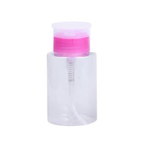 China 120/150/200/300/500ml Makeup Remover PET Plastic Press Nail Washing Bottle HDPE wholesale