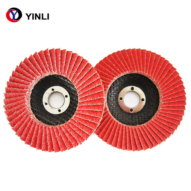 Industrial Ceramic Fillet 40 Grit Flap Disc T27 Type Fiberglass Backing