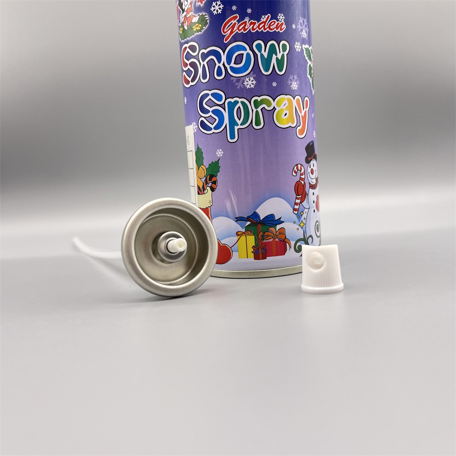 Snow Spray Aerosol Valve For Holiday Decorations And Festive Holidays