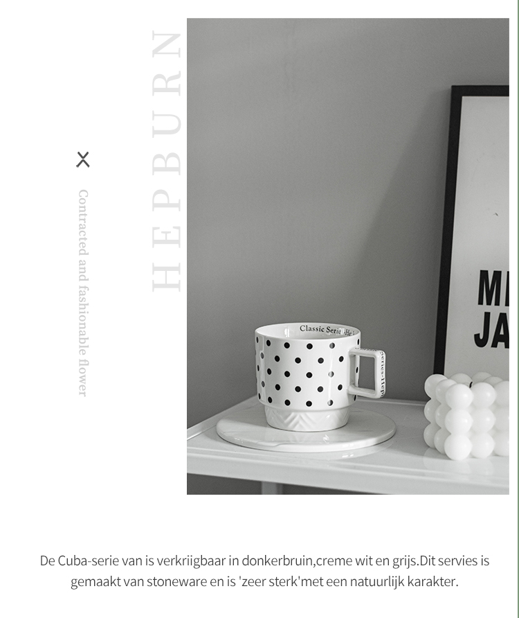 Experience The Elegance Of Black And White Ceramic Mug Coffee Cup For Business Gifts