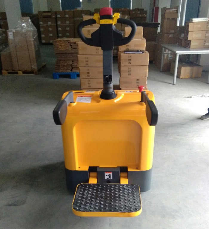 Simple 2 Ton Electric Pallet Truck Tiller Head Shockproof For Warehouse