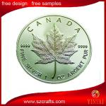 Excellent Physical Feathercoin coin 1oz gold plated Souvenir medal for sale