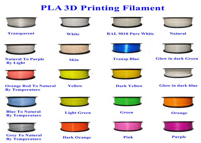 Orange 1.75mm 2.2lb 1kg PLA 3D Printing Plastic Filament For Filament Extruder