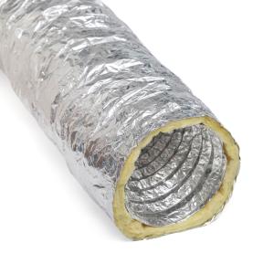 China 10 M Length Acoustic Flexible Air Duct For 4&quot; 24&quot; Diameter Market wholesale