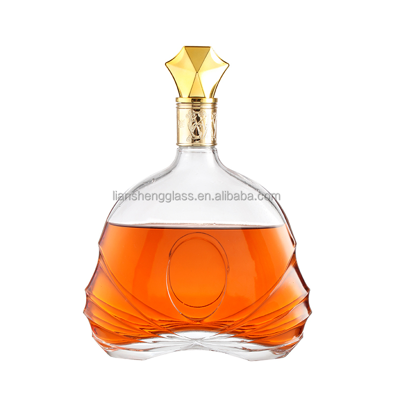 Rubber Stopper Glass Bottle for Hot Stamping Design 200ml 375ml 500ml Spirits Vodka Gin