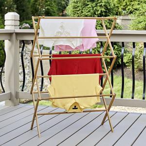 China Non - Fragile Bamboo Home Furniture Household Essentials Bamboo Drying Rack wholesale