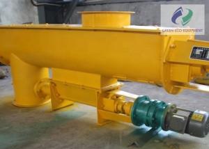 China Yellow Color Silo Screw Conveyors For Bulk Materials 0~45° Tilting Angle wholesale