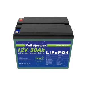 China 12v 50ah Lifepo4 Rechargeable Battery Pack 2000 Deep Cycles wholesale