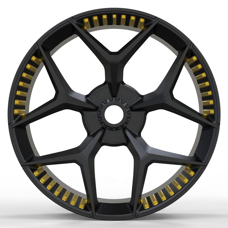 Competitive price 20 21 22 23 inch forged wheels for Lamborghini Centenario gallardo with Golden screw