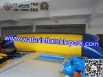 Blue And Yellow Inflatable Water Blob , Inflatable Water Jumping Pillow