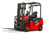 Four Wheel Conterbalance Electric Forklift Truck With Lead Acid Battery