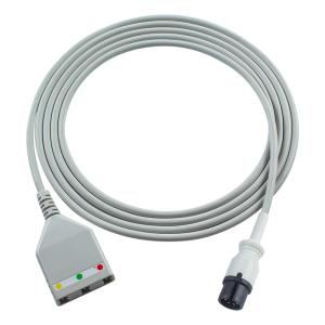 China AAMI 6Pin ECG Trunk Cable Edan LL Style 3lead Cable 1.30M wholesale