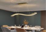 Restaurant lamp wavy crystal chandelier light luxury creative simple kitchen