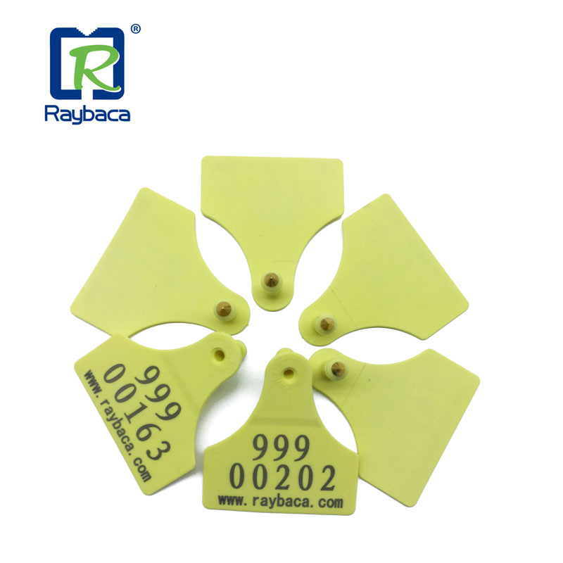 UHF Rfid Cattle Ear Tags 860-960mhz Frequency Longer Reading Distance