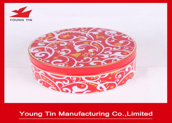 135x55mm Tinplate Empty Round Gift Tins , Safe Packaging YT1124 Circle Gift
