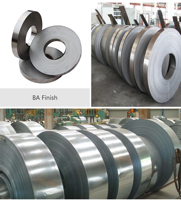 Non Magnetic SS 304 Strips BA Finished Stainless Steel Slit Coil 0.25mm-3mm Thick JIS