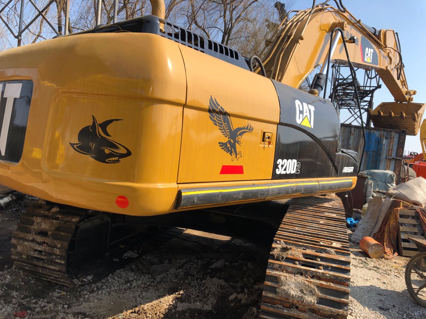 2015 Used 320D Second Hand Excavator Good Condition Yellow Color Heavy Duty