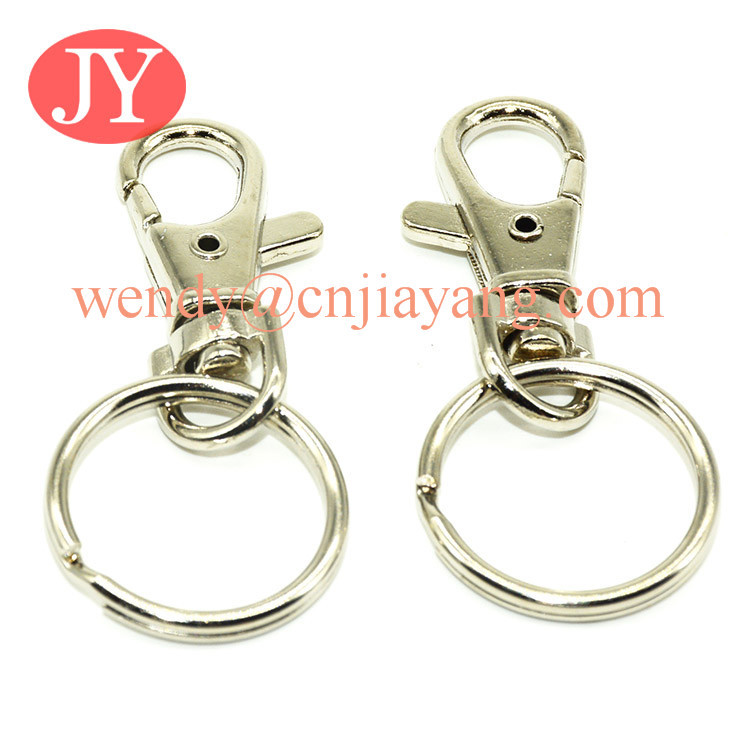 jiayang 36mm shiny silver trigger snap hook for key rings key chains