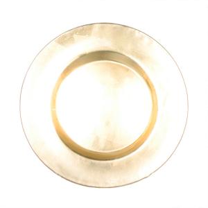 China High Quality Gold Spraying Glass Charger Plate for Dinnerware wholesale