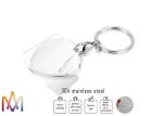Fadeless SS304 Steel Color Picture Frame Keychains