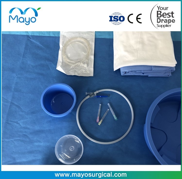 Cathlab Surgical Equipment Drapes Blue Surgical Fenestrated Drape
