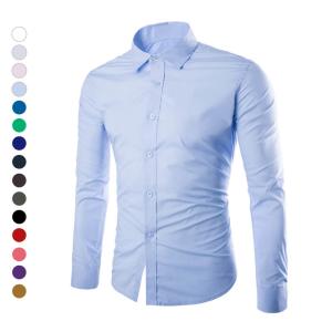 China White Embroidered Dress Shirts , Personalised Business T Shirts Patterned Cufflinks wholesale