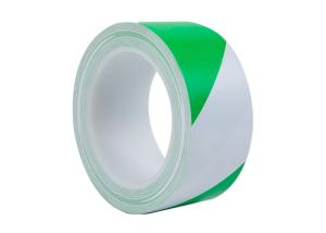 China Waterproof Insulation Electrical PVC Protection Tape Green White Stripes 40mm wholesale