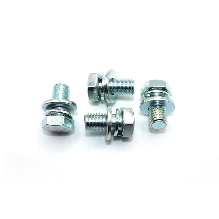 Assorted M4-M12 Grade 8.8/10.9/12.9 Hex Bolts with Spring Lock Plain Washer Assemblies