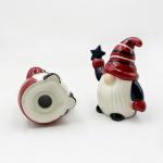 Christmas Ceramic Holiday Kitchen And Table Santa Gifts Salt Pepper Shaker Set