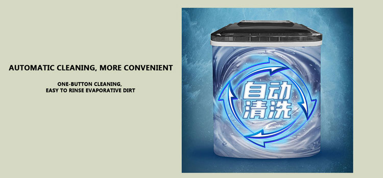 105W Energy Saving Smart Touch Screen Control Portable Mini Automatic Bullet Ice Maker for Household in Plastic Housing