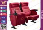 Luxury 3d Theater Cinema Chair / Sponge + Fabric + Steel Movie Seat