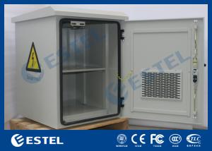 China Fan Cooling Outdoor Battery Cabinet For Pole Mount / Wall Mount Auxiliary Direct Ventilation Holes wholesale