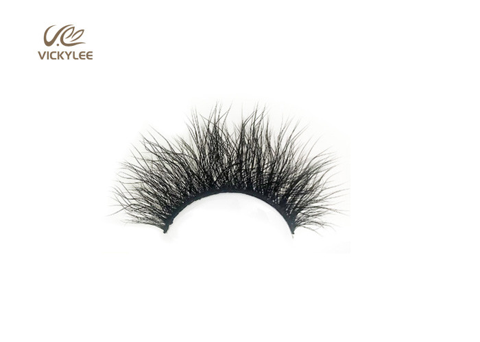 Human Hair 100% Handmade ODM Dramatic False Eyelashes