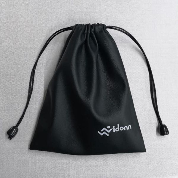 PU Gold-Stamped Leather Bag, High-Grade PU Spring-Type Automatic Storage Bag, Drawstring Cloth Bag, Coin And Key Storage Leather Bag, Headband-Style