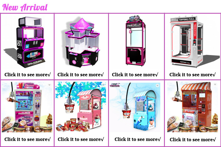 PVC Material Dream Doll Claw Machine With LED Light / Arcade Crane Machine