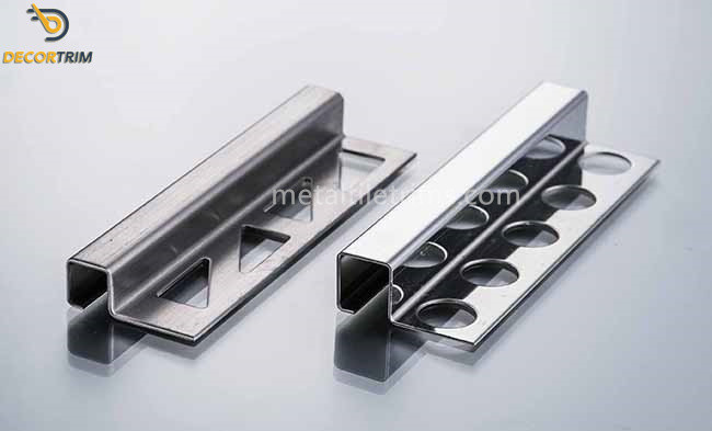 Stainless Steel Transition Strips Edge Guard Profile Tile Trim Straight Edge Trim