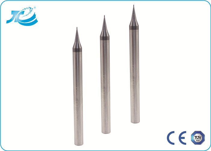 Ultra Micro Endmills For CNC Metal Machine , Micro Milling Cutters