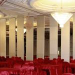 Banquet Hall Acoustic Movable Walls / Wooden Soundproof Sliding Room Folding