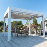 3.6mx4.2m Metal Roof Gazebo Villa Garden Landscape Leisure Shade Aluminium