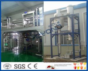 China Liquid Beverage Juice Manufacturing Equipment , CIP Cleaning Juice Manufacturing Machines on sale