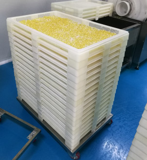 Rectangle Softgel Drying Tray Food Grade PP 760 X 490 X 55mm