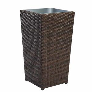 China Brown Rattan Wicker Hand Weave Finishing Outsite Flower Pots wholesale
